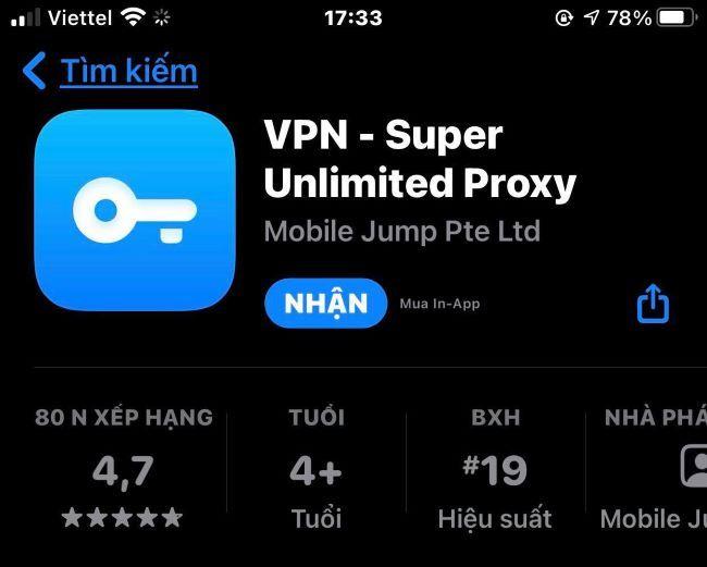 Tải ứng dụng VPN - Super Unlimited Proxy về điện thoại